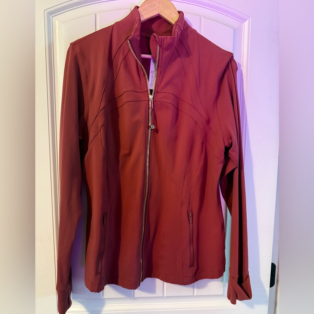 Lululemon Athletica define luon size 16 Jacket dark red like new